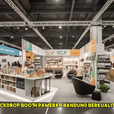 backdrop booth pameran bandung berkualitas